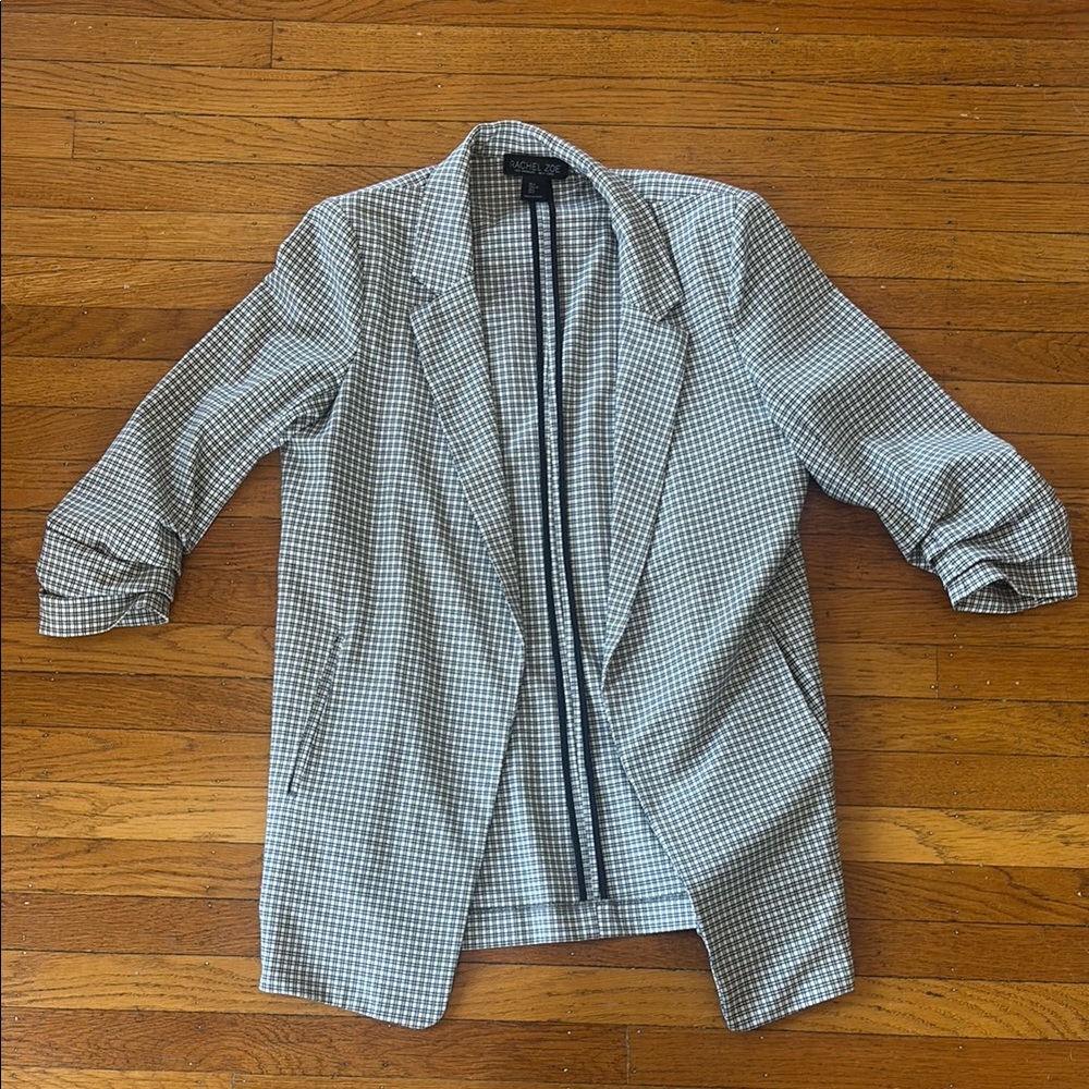 Rachel Zoe Black and White Blazer Tailored Suit Jacket